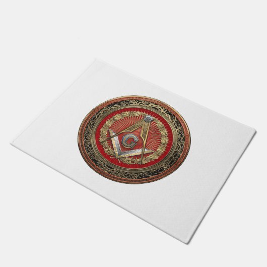 Paillasson [500] Master Mason - Carré Or & Compas (Incliné)