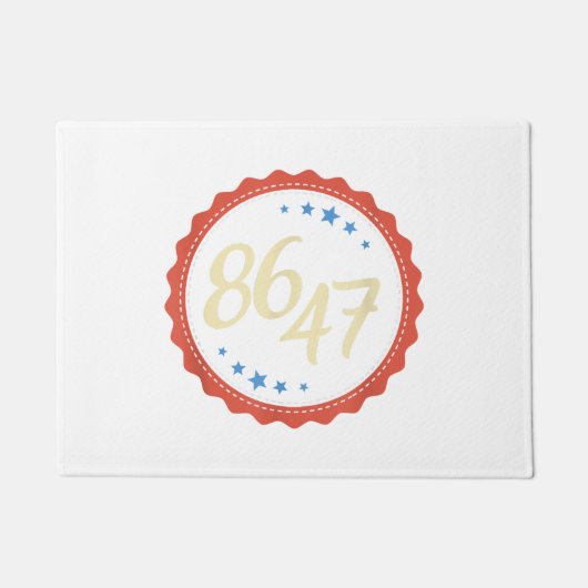 Paillasson 86 47 Anti Trump drôle (Devant)