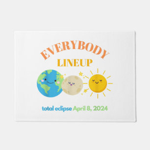 Paillasson 8 avril 2024 Funny Earth Moon Sun Cute