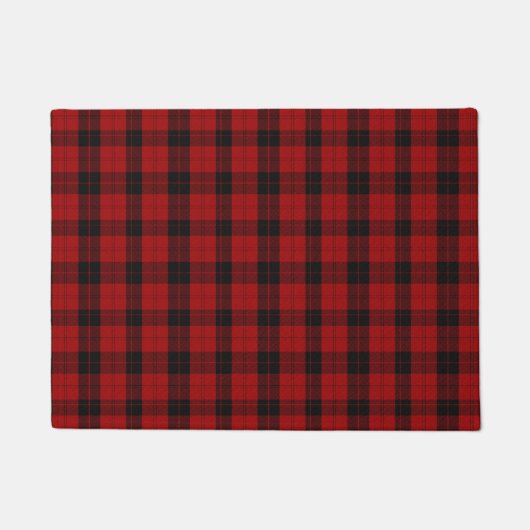 Paillasson à damiers Noël Rouge Buffalo Plaid (Devant)
