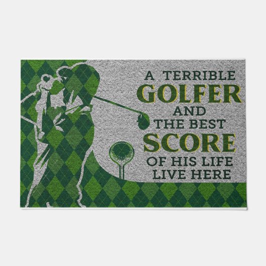 Paillasson A Golfer and The Best Score of His Life (Devant)