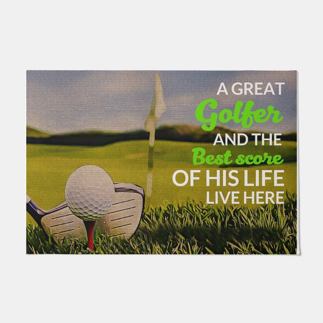 Paillasson A Great Golfer Doormat, Golf Player (Devant)