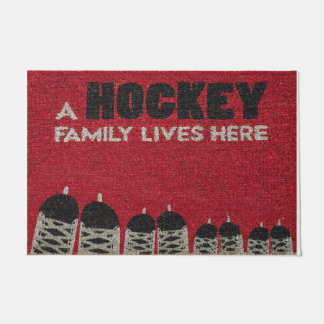 Paillasson A Hockey Family Lives Here, Sports 