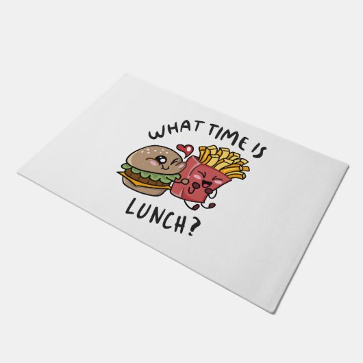 Paillasson À quelle heure est le déjeuner (Incliné)