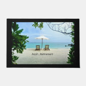 Paillasson Aaah...Retraite, design populaire. (Devant)