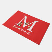 Paillasson ABC du Dr Seuss : Lettre M - Blanc | Ajouter Votre (Incliné)