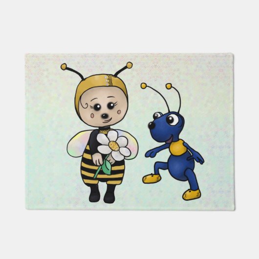 Paillasson Abeille et fourmi (Devant)
