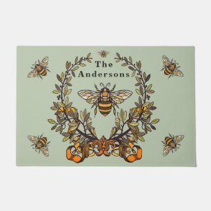 Paillasson Abeille fantaisie Personnaliser le mat de porte