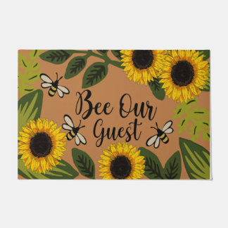 Paillasson Abeille Notre Guest Sunflower Garden Mat, Gardener
