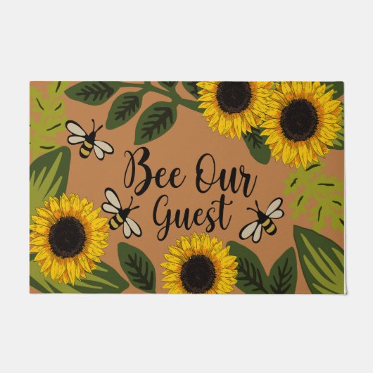 Paillasson Abeille Notre Guest Sunflower Garden Mat, Gardener (Devant)