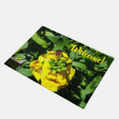 Paillasson Abeille sur Fleurs Jaunes (Incliné)