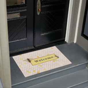 Paillasson abeilles et peigne