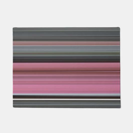 Paillasson Abstract #1: Rose et grey (Devant)