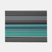Paillasson Abstract #1: Teal and grey (Devant)