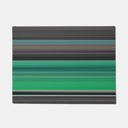 Paillasson Abstrait #1 : Vert et gris (Devant)
