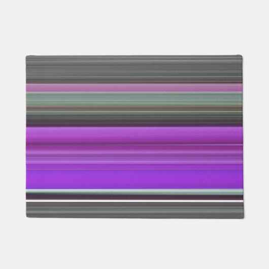 Paillasson Abstrait #1 : Violet et gris (Devant)