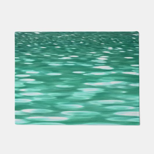 Paillasson Abstrait #3 : Shimmer vert (Devant)