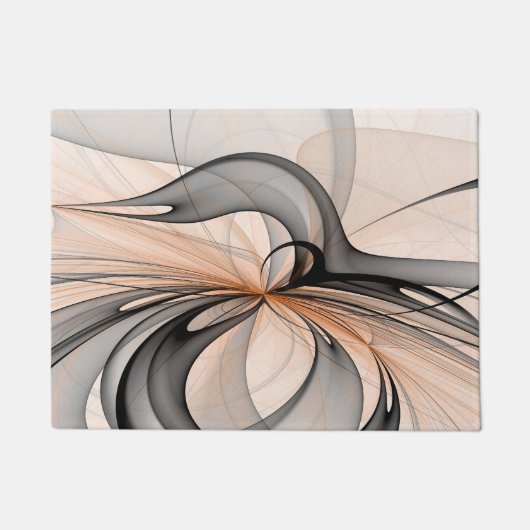 Paillasson Abstrait Anthracite Grey Sienna Art moderne fracta (Devant)
