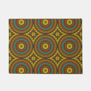 Paillasson Abstrait Cool hippie coloré Boho Motif Tribal