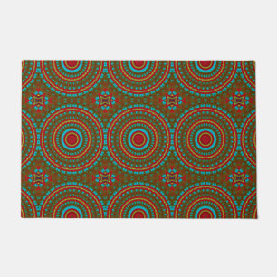 Paillasson Abstrait Cool hippie coloré Boho Motif Tribal