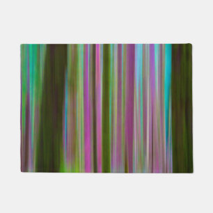 Paillasson Abstrait de la forêt de Hoh Rain à Dusk  Washing