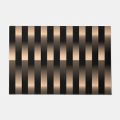 Paillasson Abstrait Faux Red Copper Metal Weave Art Motif (Devant)