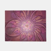 Paillasson Abstrait Floral Fractal Art Berry couleurs (Devant)