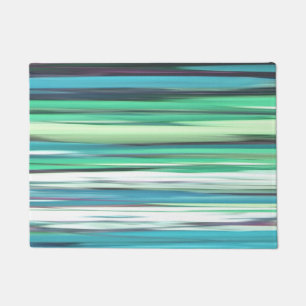 Paillasson Abstrait n° 2 : bleu vert d'eau