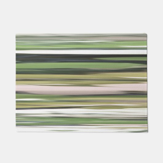 Paillasson Abstrait n° 2 : Flou vert olive (Devant)