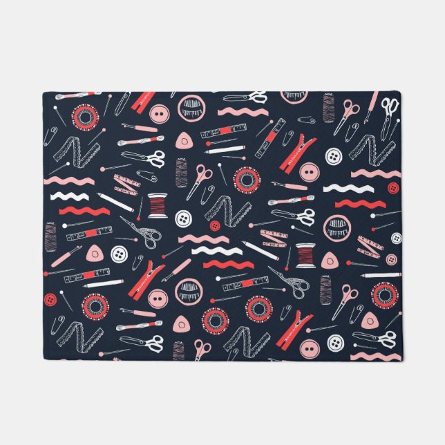 Paillasson Accessoires de couture Mat de porte (Devant)