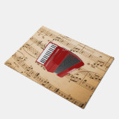 Paillasson Accordion Music, design populaire, (Incliné)
