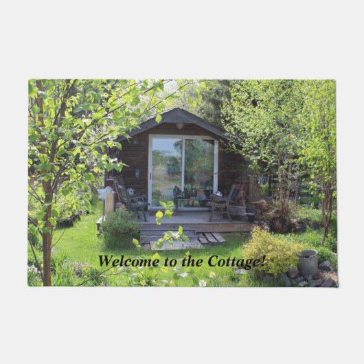 Paillasson Accueil au cottage ! (Devant)
