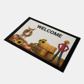 Paillasson Accueil Automne Porte Mat Personnalisé (Incliné)
