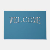 Paillasson Accueil bleu Astral solide (Devant)