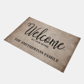 Paillasson Accueil Brown rustique et léger (Incliné)