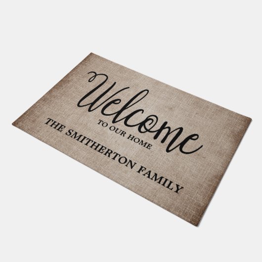 Paillasson Accueil Brown rustique et léger (Incliné)