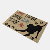 Paillasson Accueil C'Est Là Que Quelqu'Un Se Rend Pour Vous A (Incliné)