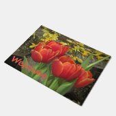 Paillasson Accueil chaleureux des Tulipes (Incliné)