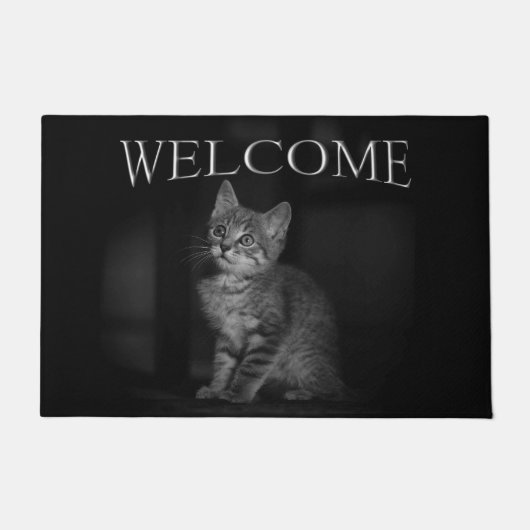 Paillasson Accueil chaton précieux (Devant)