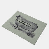 Paillasson Accueil de coutume de style de ferme (Incliné)