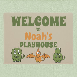 Paillasson Accueil de la Playhouse de Dinosaur
