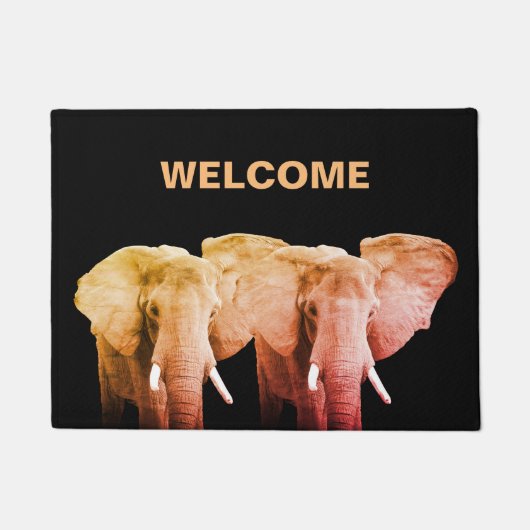 Paillasson Accueil d'éléphants (Devant)