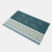 Paillasson Accueil Patio En Bleu Turquoise (Incliné)