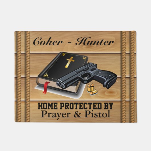 Paillasson Accueil Protégé Par .... (Devant)