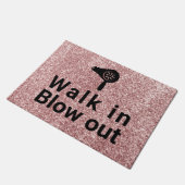 Paillasson Accueil rose de salon de parties scintillantes (Incliné)