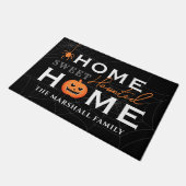 Paillasson Accueil Sweet Haunted Maison Personnalisée Hallowe (Incliné)