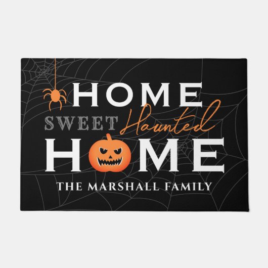 Paillasson Accueil Sweet Haunted Maison Personnalisée Hallowe (Devant)