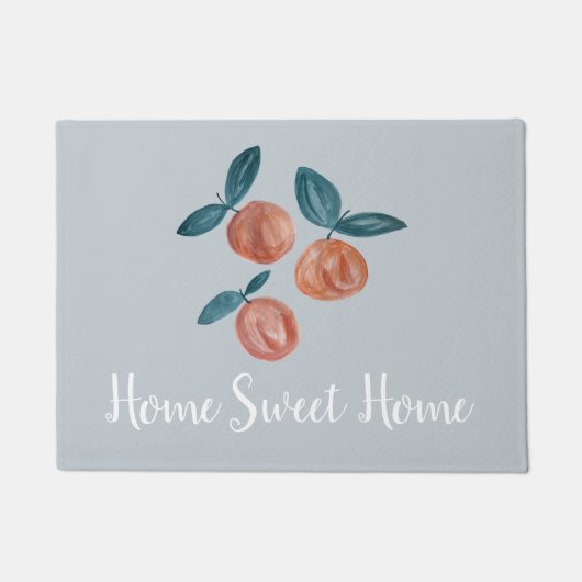 Paillasson Accueil Sweet Home Pêche Gris Sol Mat (Devant)