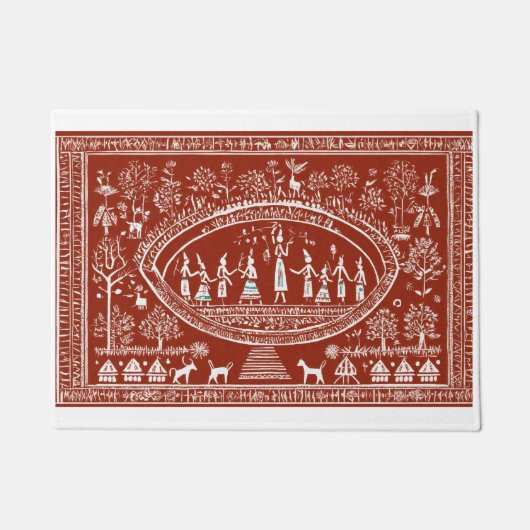 Paillasson Accueil Vie Extérieure Décor Designer Portes (Devant)