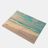 Paillasson Accueil vintage de plage (Incliné)